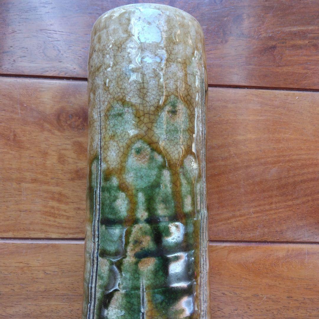 陶芸作品 緑釉の壺