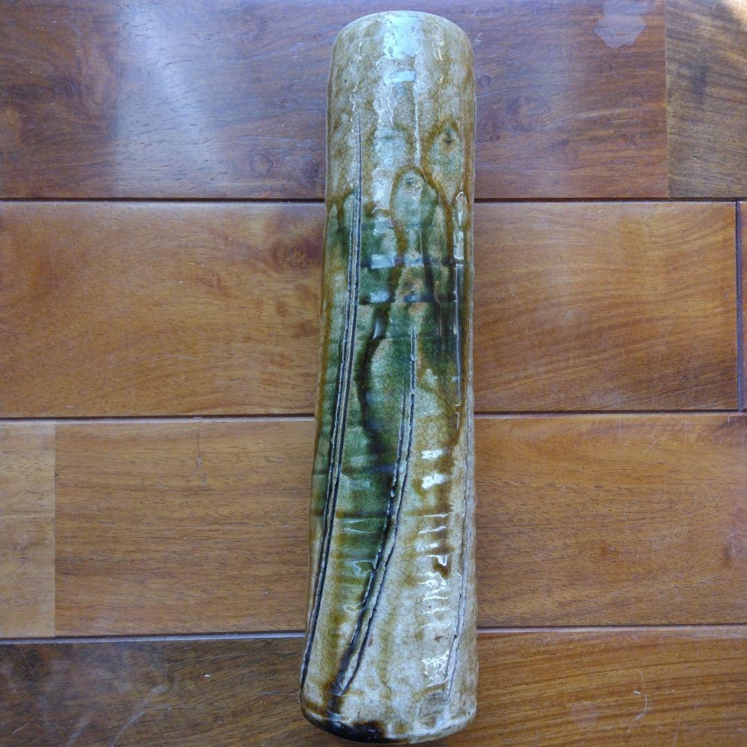 陶芸作品 緑釉の壺