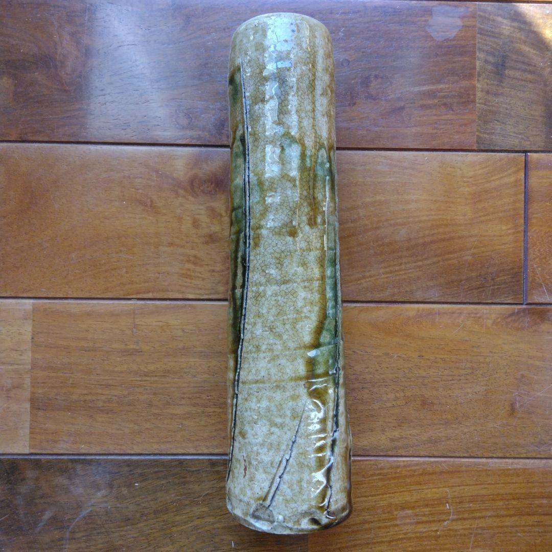 陶芸作品 緑釉の壺