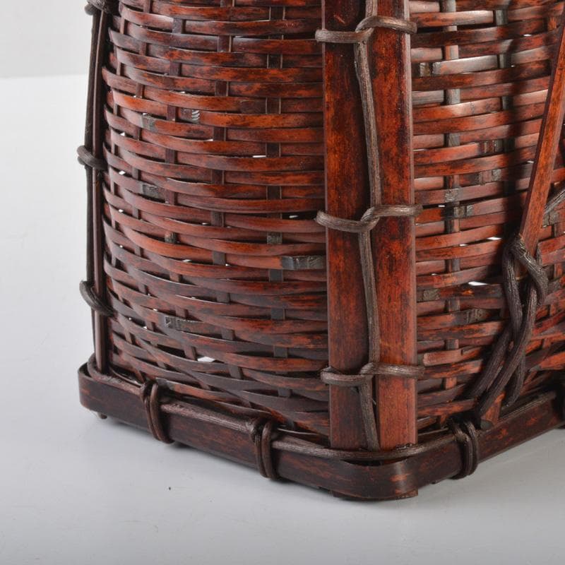 茶道具　竹玄作　花篭　竹篭　花入　N　6391