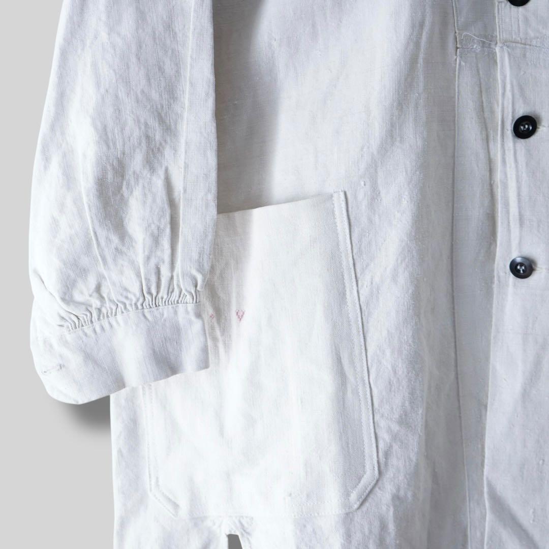1930s フレンチリネン アンティーク ヴィンテージ リネンコート ビヨード