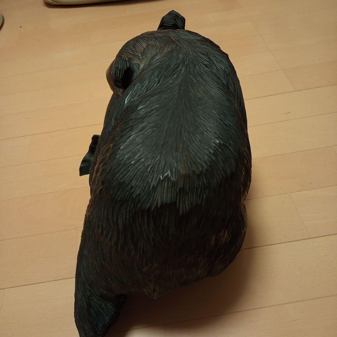 木彫の熊