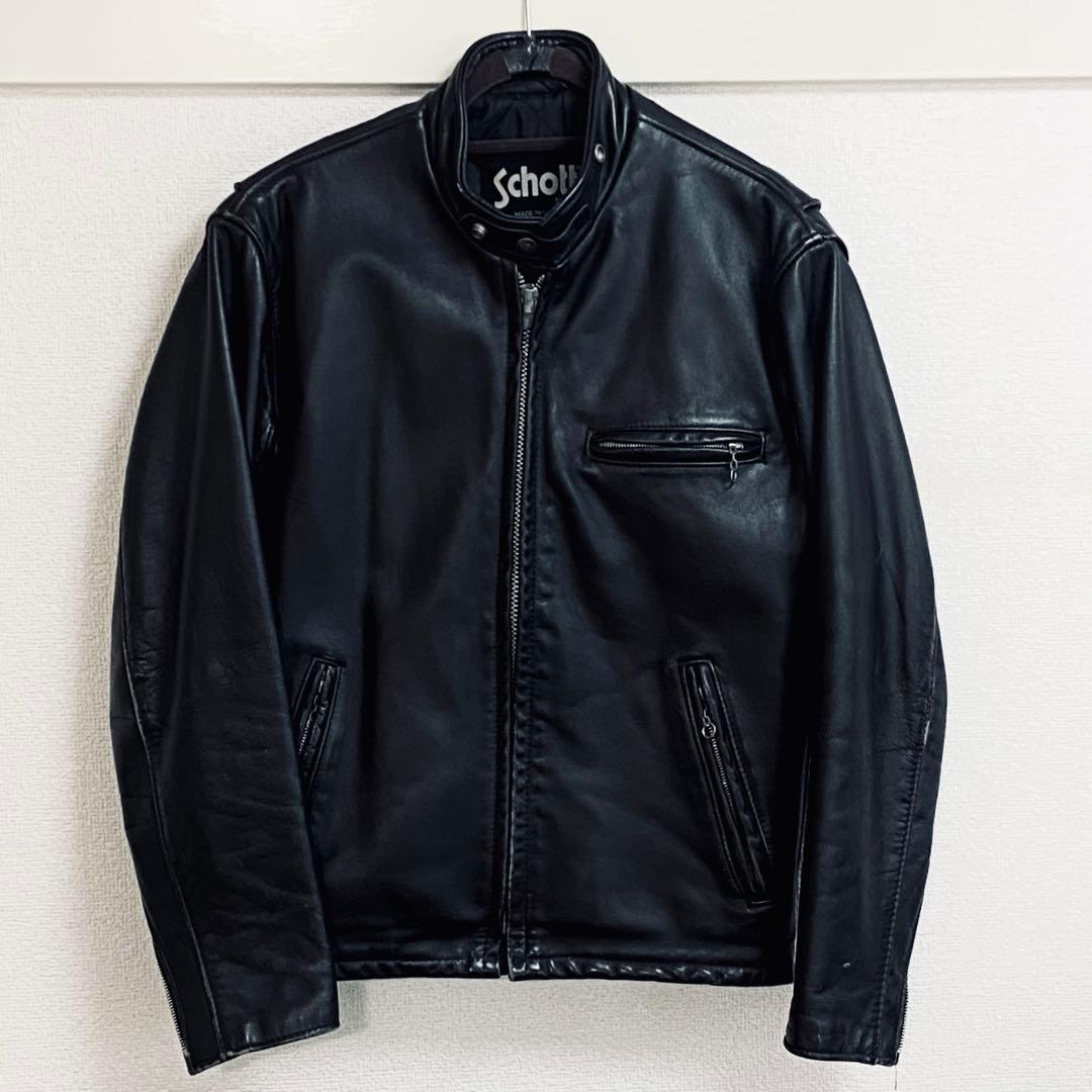 Schott シングル ライダース 38