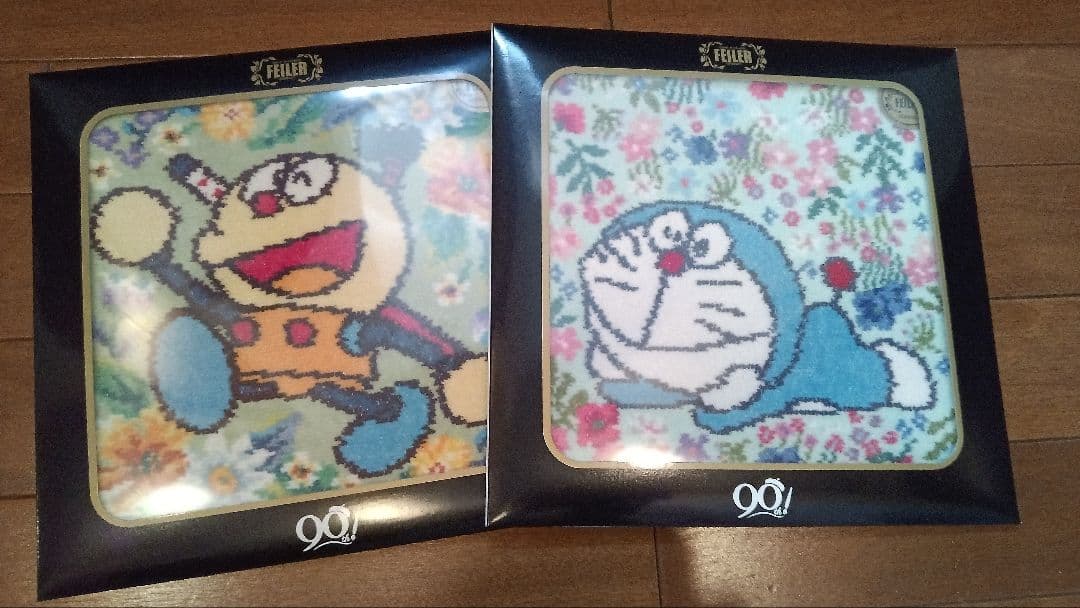 に*⊃様 FEILER ドラえもん コロ助 タオルハンカチ 2枚セット