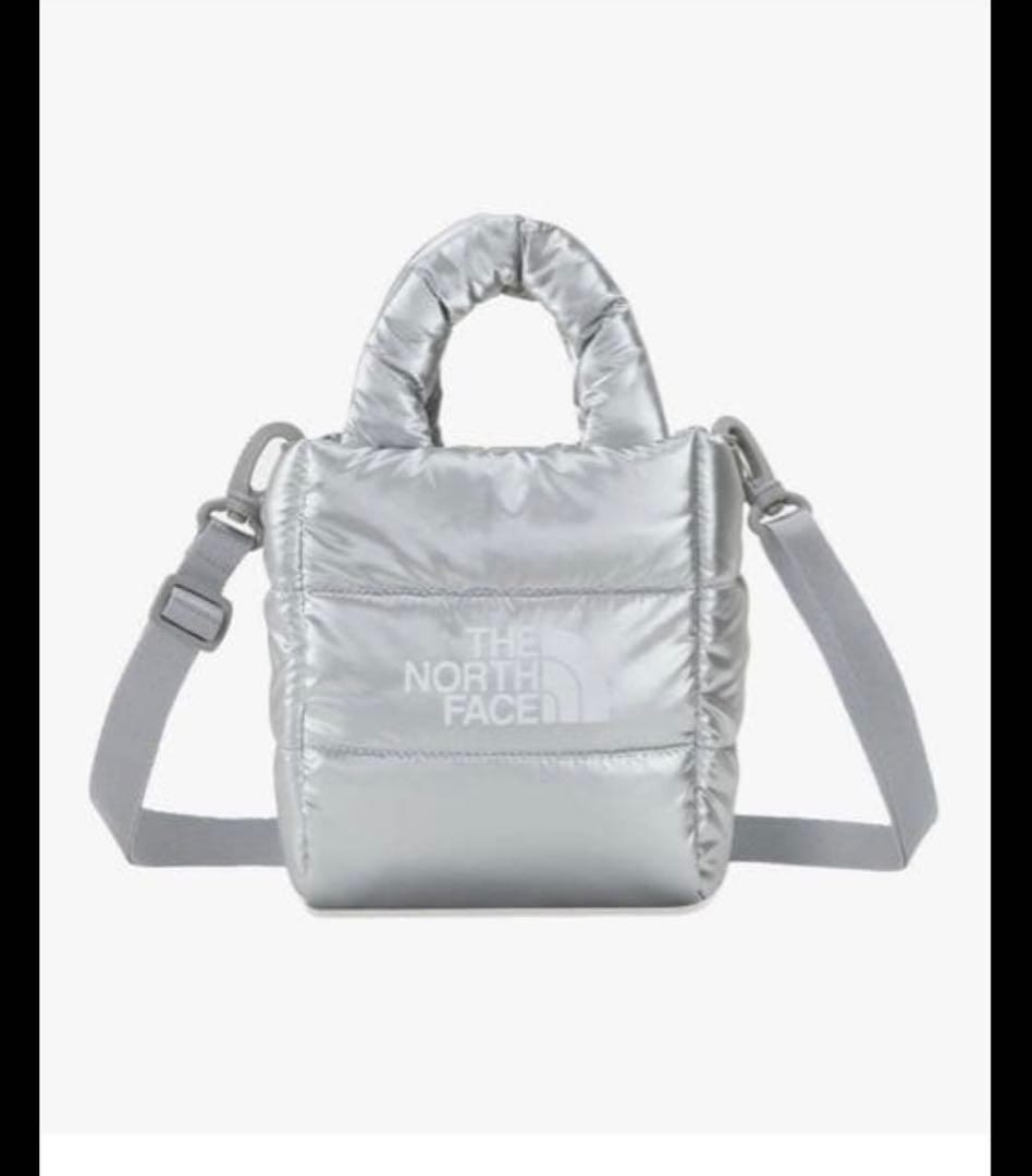 韓国限定　ノースフェイス　プランピートート　ミニ　シルバー