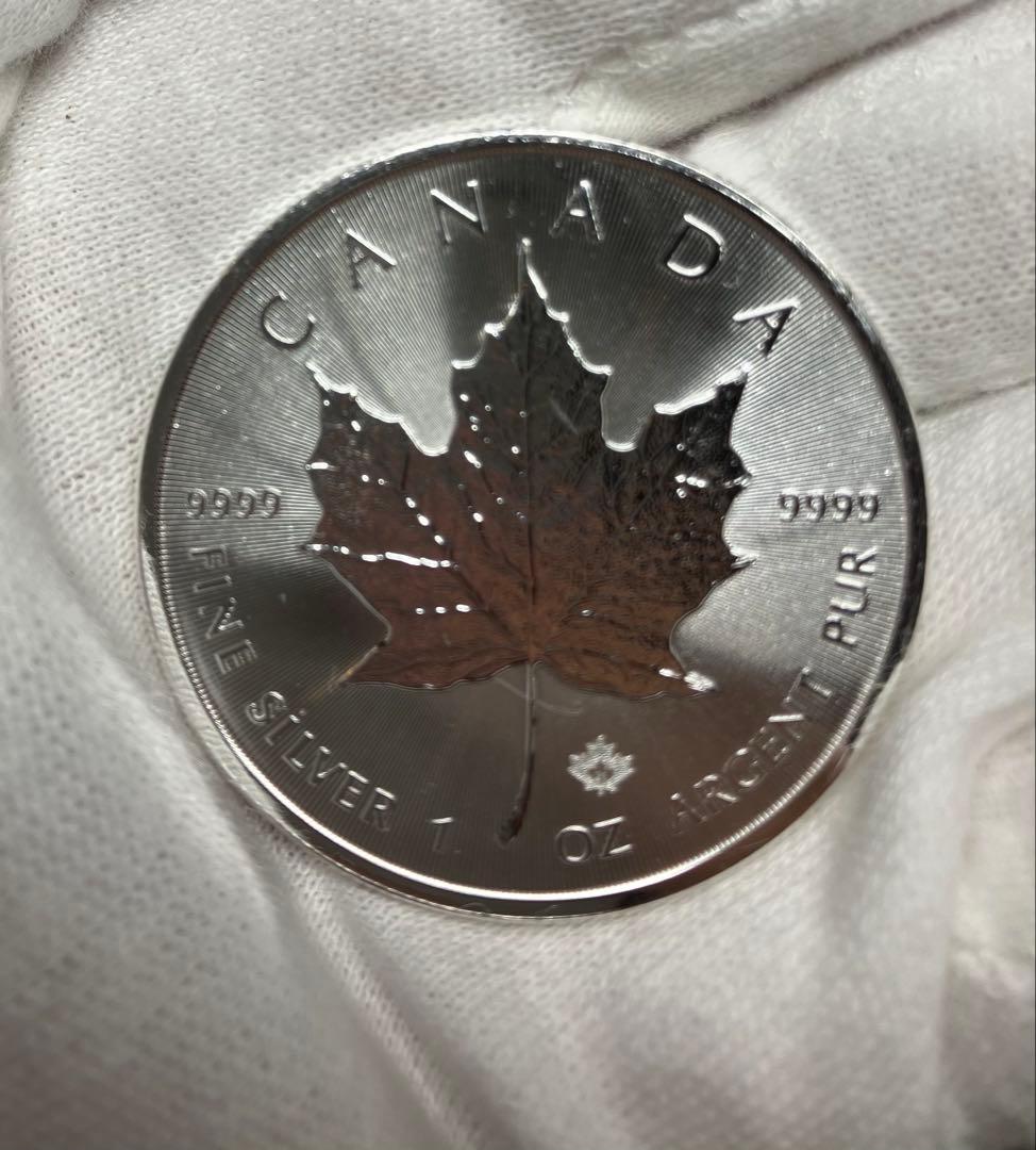 カナダ メープルリーフ 1オンス 銀貨 2021年 5ドル