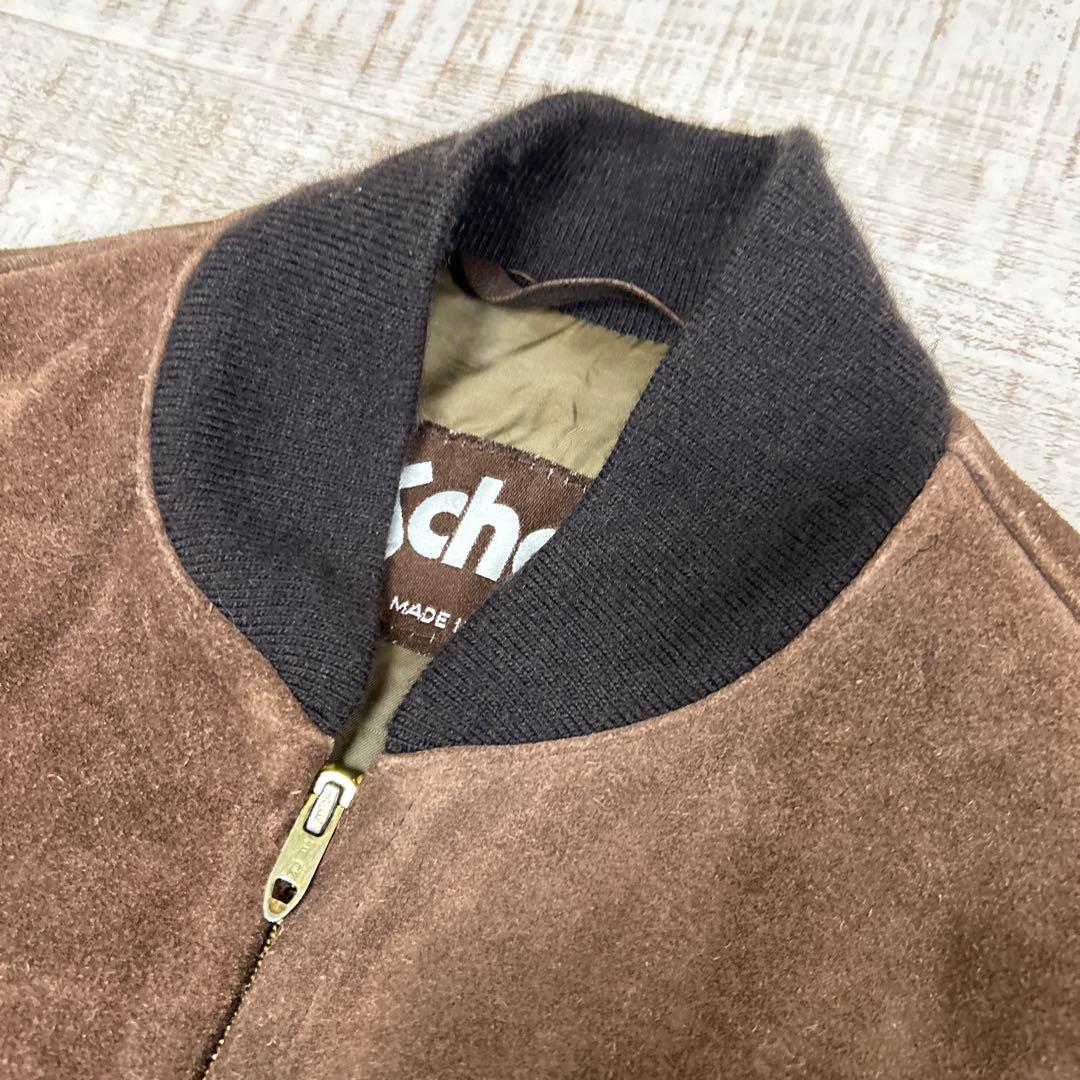 ボ*ム様 ショットSchott スエード ブルゾン レザージャケット MA1
