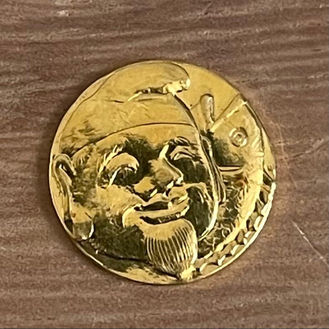 純金　恵比寿様　七福神　造幣局刻印あり　3.16g 木箱付き