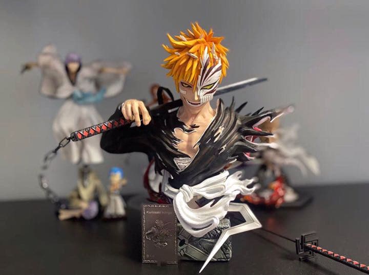 BLEACH 黒衣少年図 黒崎一護1/4ガレージキット ガレキ スタチュー②②
