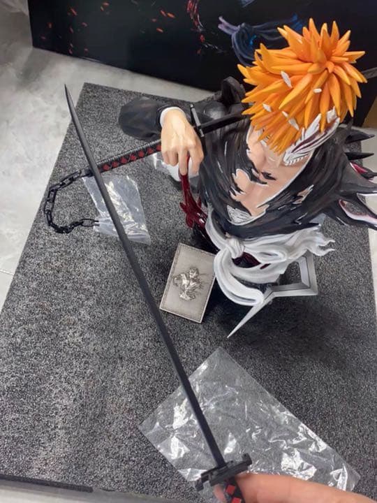 BLEACH 黒衣少年図 黒崎一護1/4ガレージキット ガレキ スタチュー②②