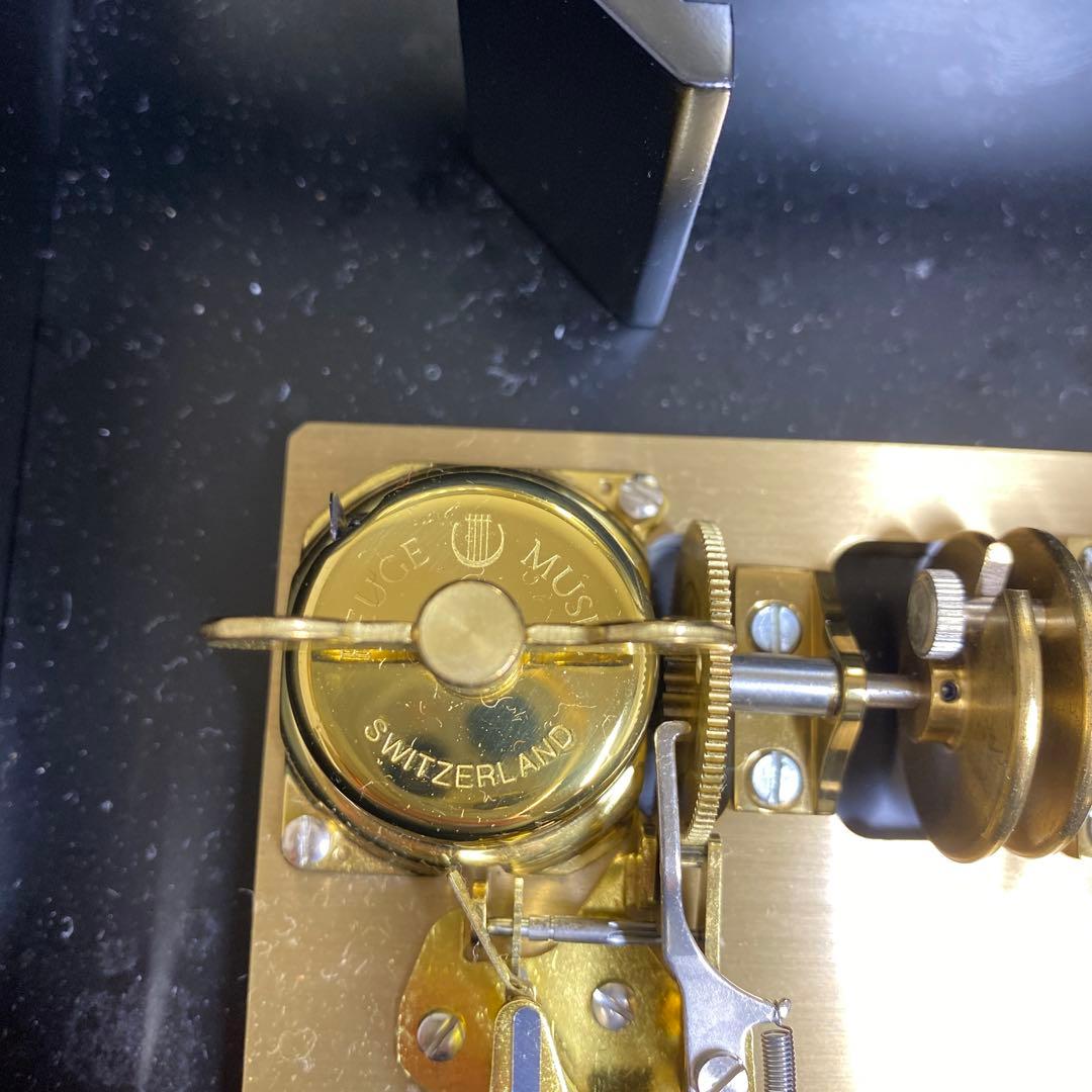 リュージュ50弁5曲　シリンダー式メカニカルオルゴール共箱東さ7-0219☆1F