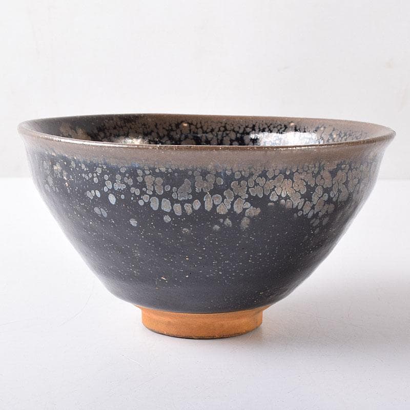 中国　建窯　油滴　曜変天目茶碗　C　R8389