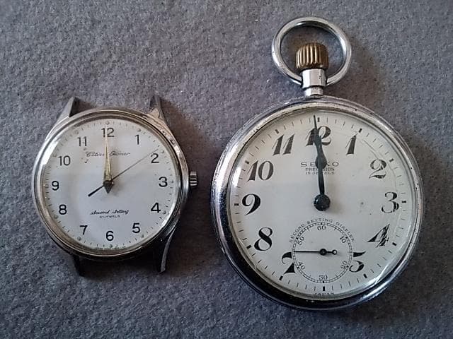 国鉄　門司鉄道管理局　懐中時計と腕時計
