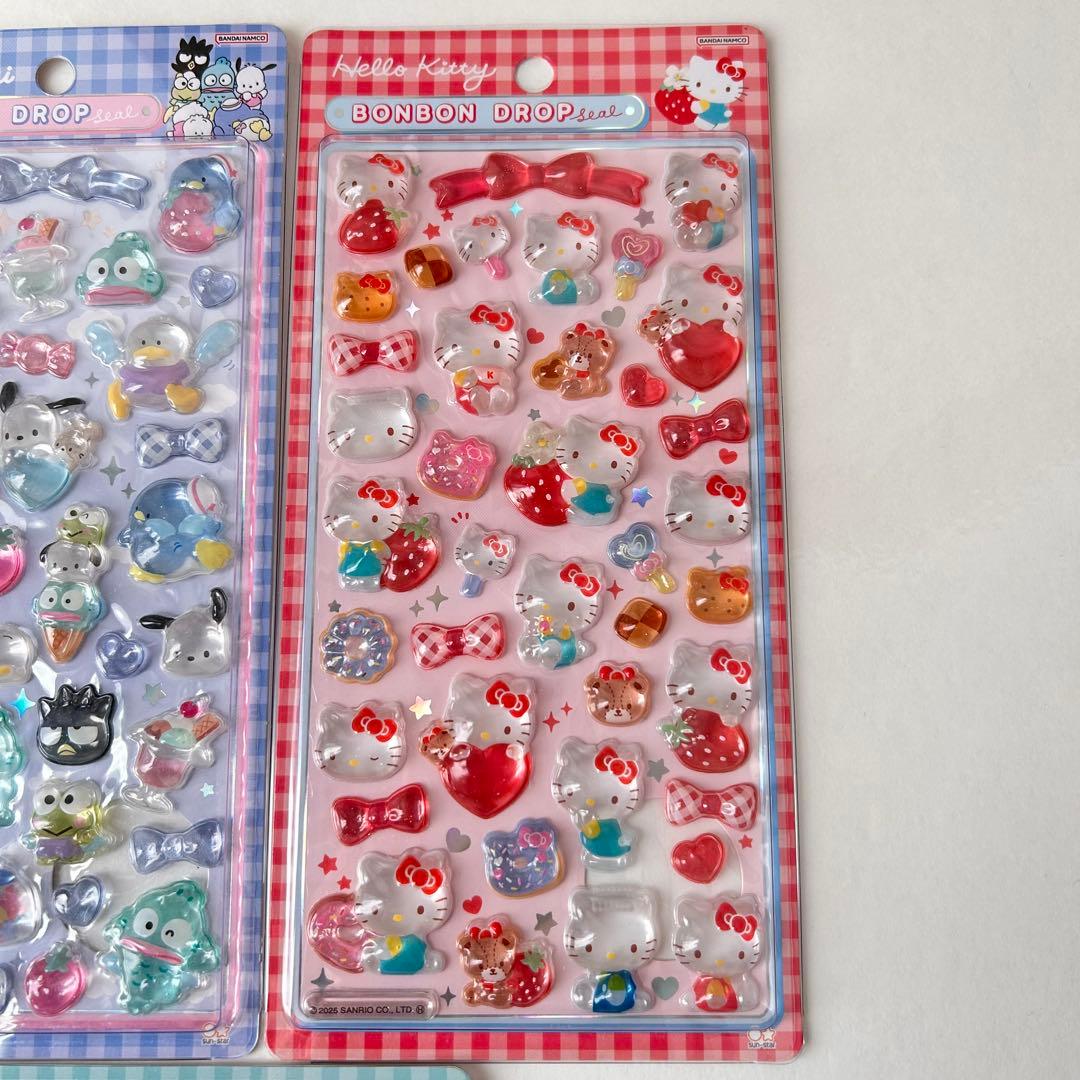 【国内正規品】ボンボンドロップシール第二弾サンリオ5枚セットはぴだんぶいなど