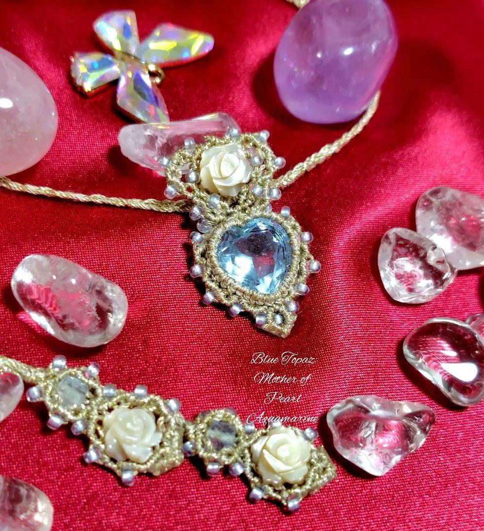 ♡ラピスラズリマクラメネックレス