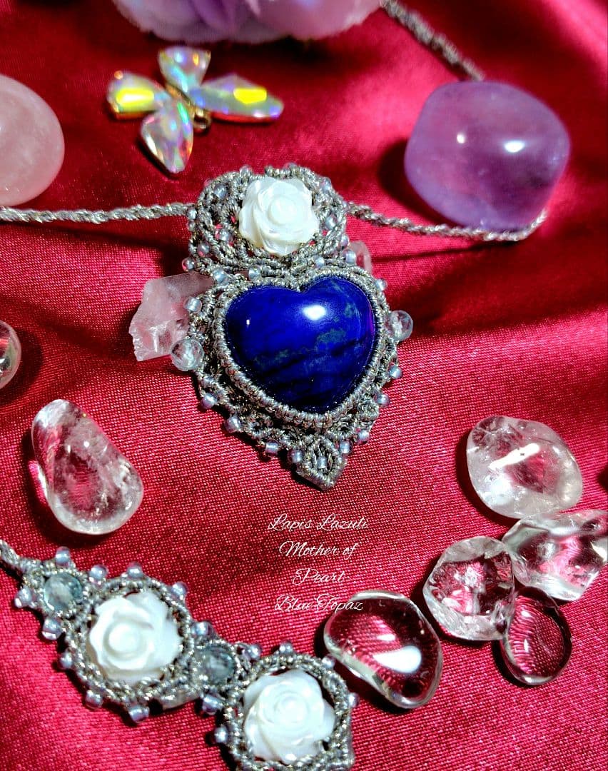 ♡ラピスラズリマクラメネックレス