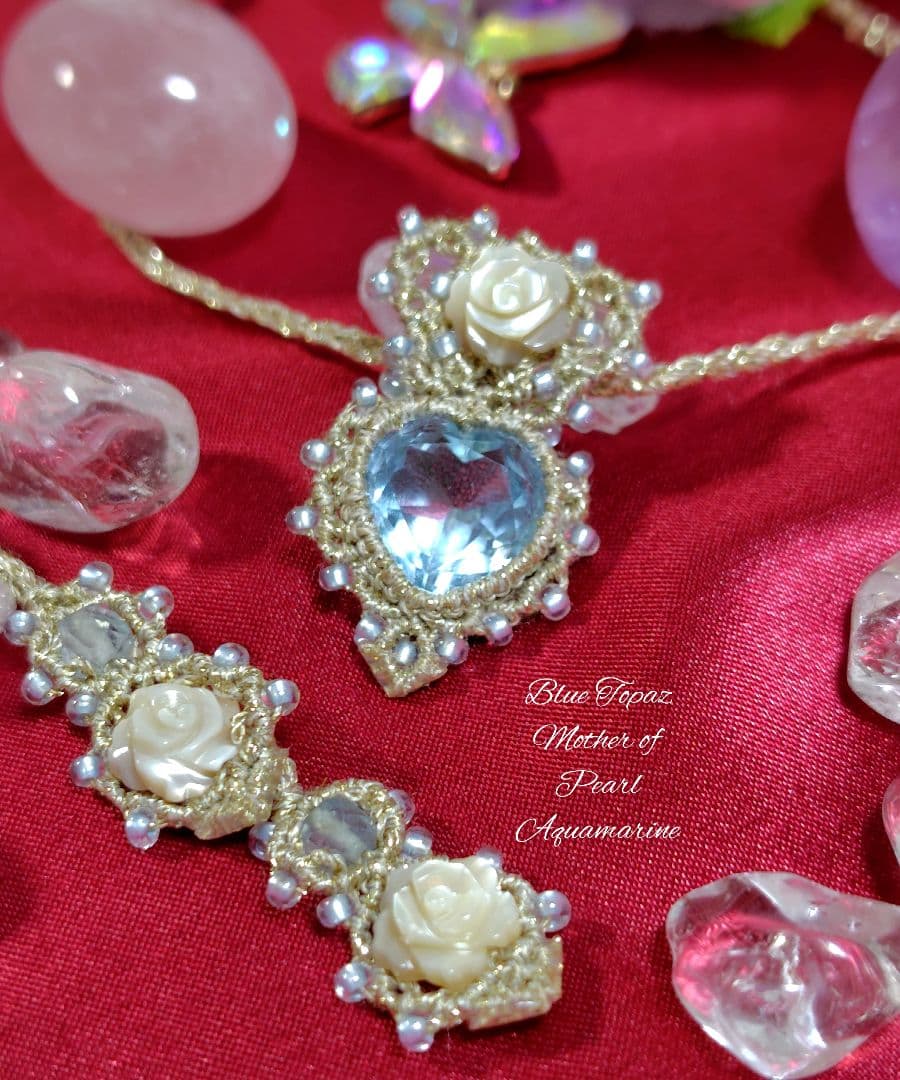 ♡ラピスラズリマクラメネックレス