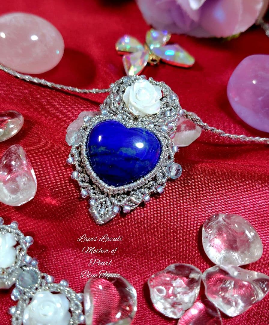 ♡ラピスラズリマクラメネックレス