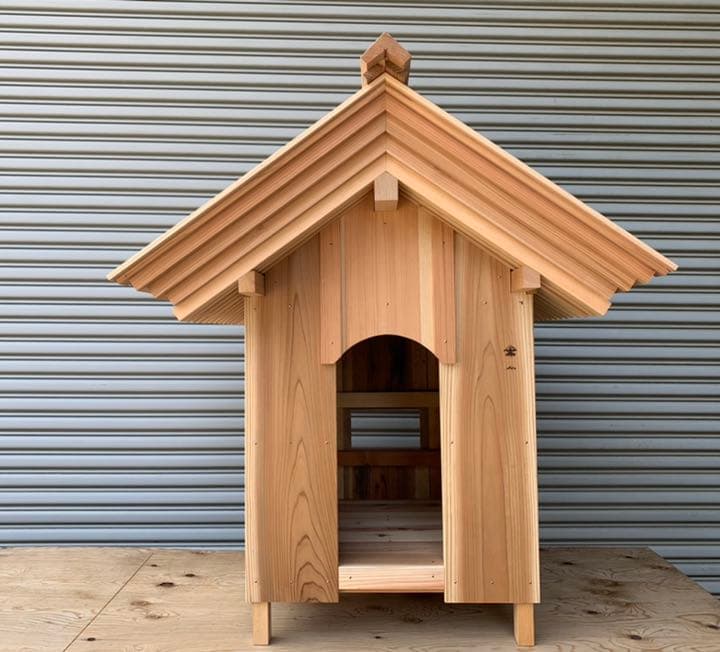 【価格相談可】一点物　オリジナル木製犬小屋　木造家屋　和風　屋外屋内室内 ペット