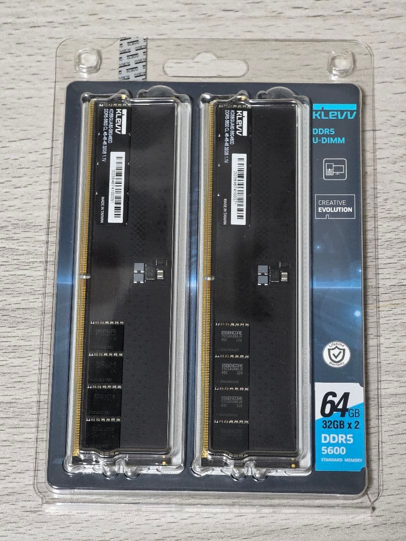 メモリー DDR5-5600 64GB (32GB x 2) hynix A-die