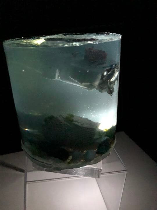 遺跡を見つけた潜水探査船 ジオラマ