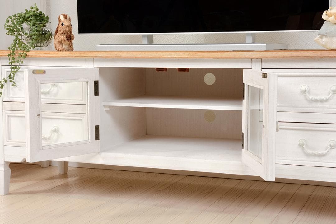 さとみん❤︎　　テレビラック　テレビ台　シャビー加工　テレビボード