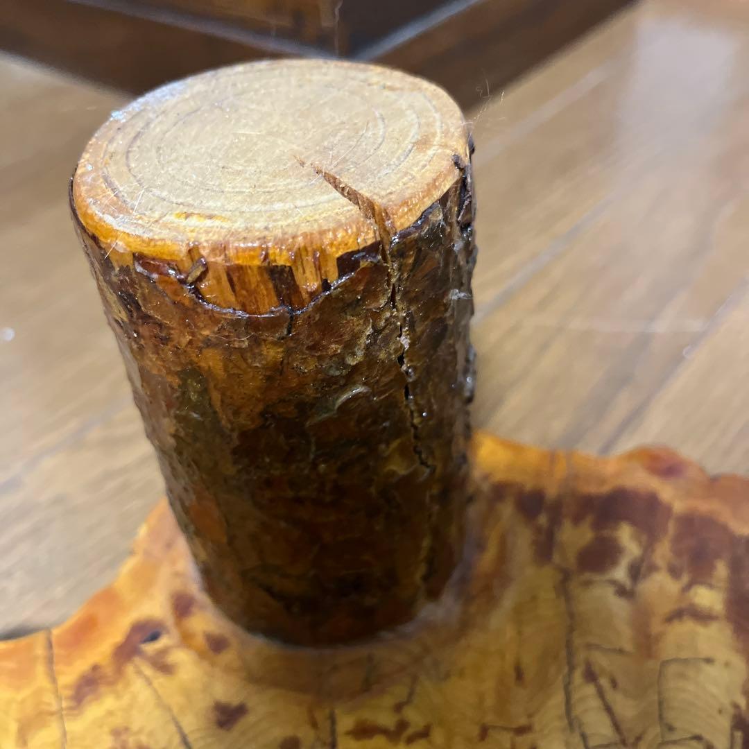 一枚板　切り株　花台　盆栽台　飾り台