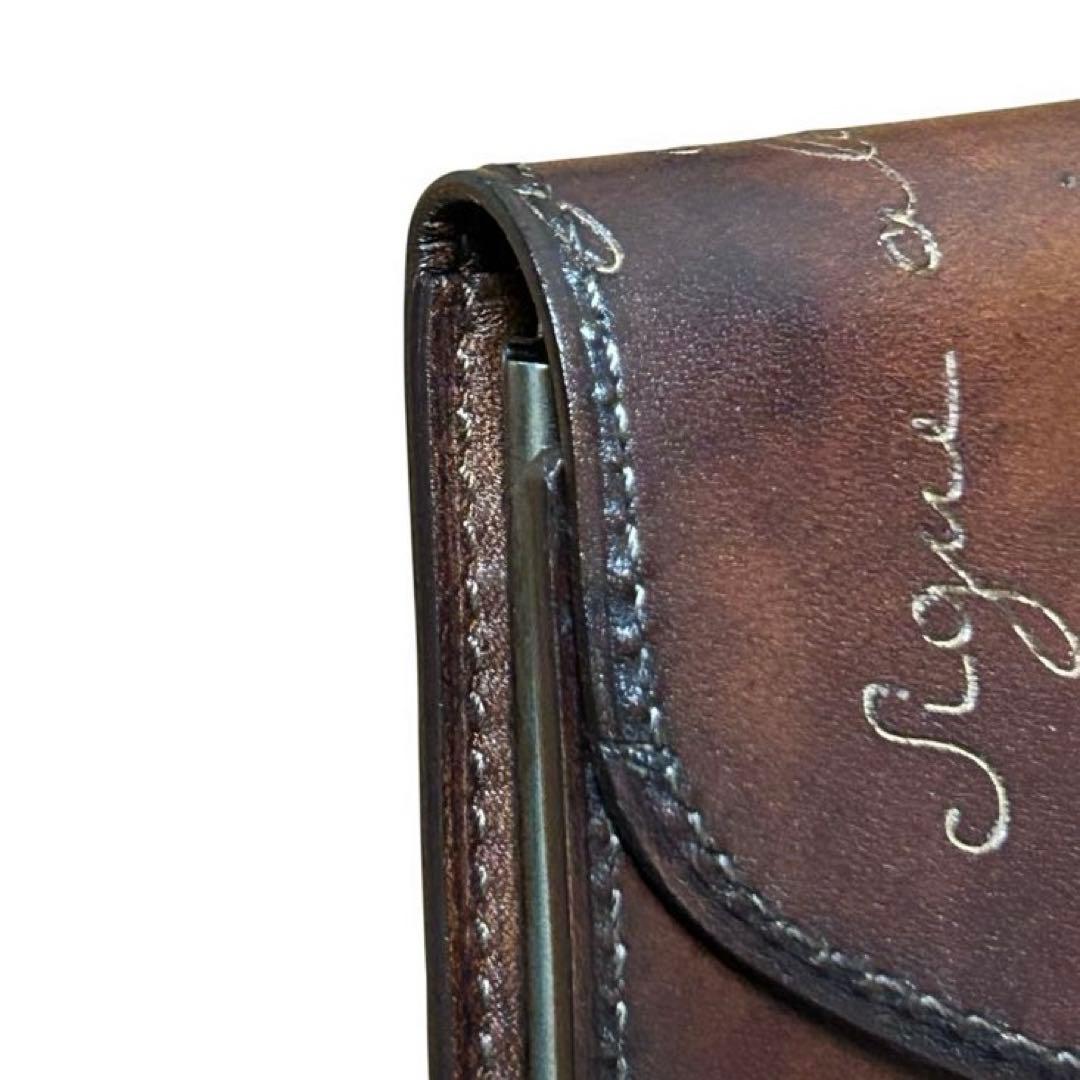 Berluti ベルルッティ　カリグラフィー　キーケース　キーホルダー　ブラウン