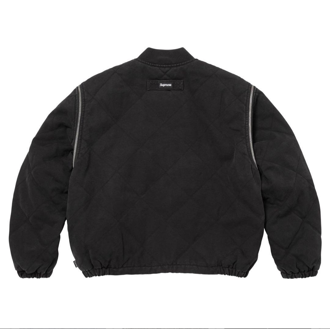ジャケット・アウター Zip-Off Sleeve Quilted Bomber Jacket