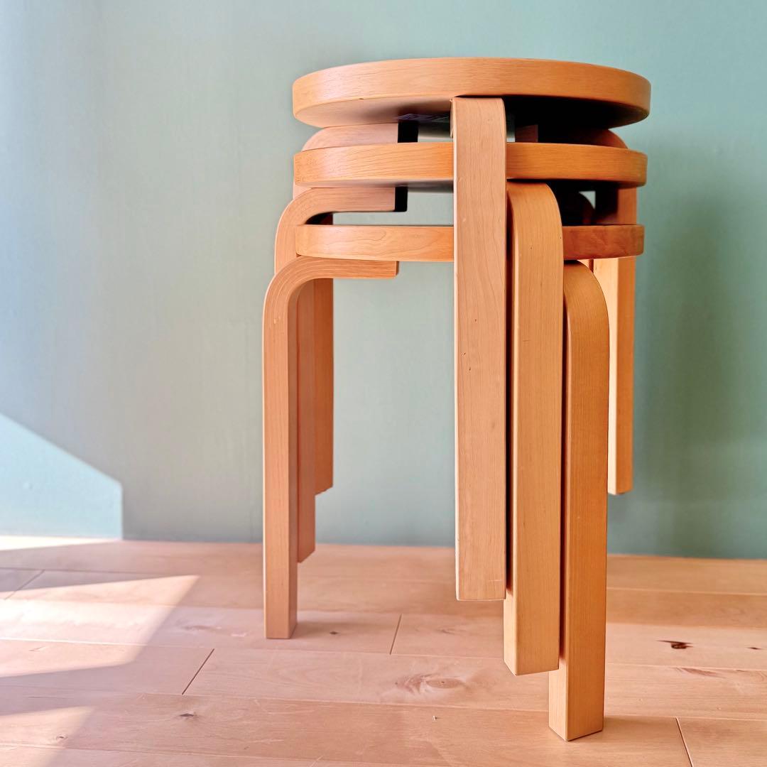 artek stool 60 リノリウム ブラック アルテック 黒 3本足