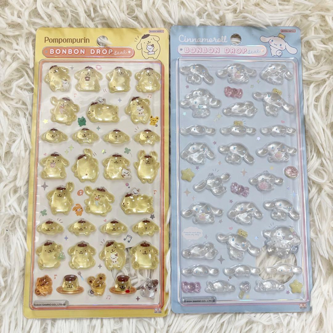 【正規品】ボンボンドロップシール サンリオ 第1弾 8点セット まとめ売り