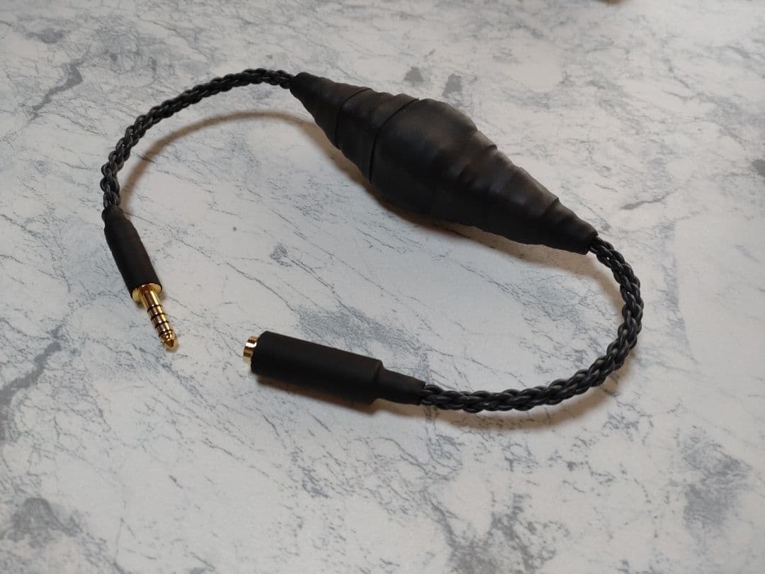 【新作】140段式カタパルト搭載　4.4㍉メス-4.4㍉オス　約38cm 黒