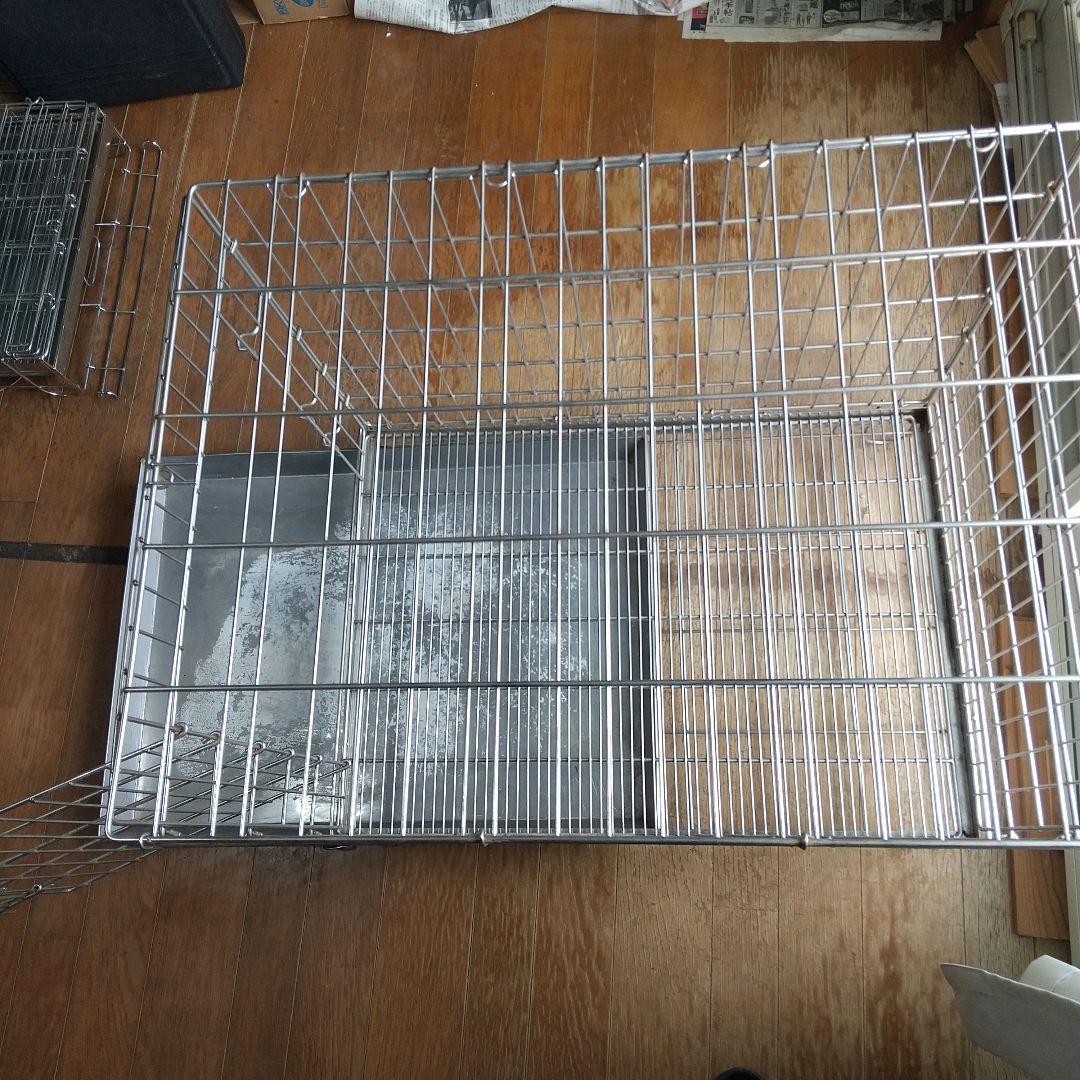 ハチコウステンレスケージLサイズ 引き出し式トレイ付き