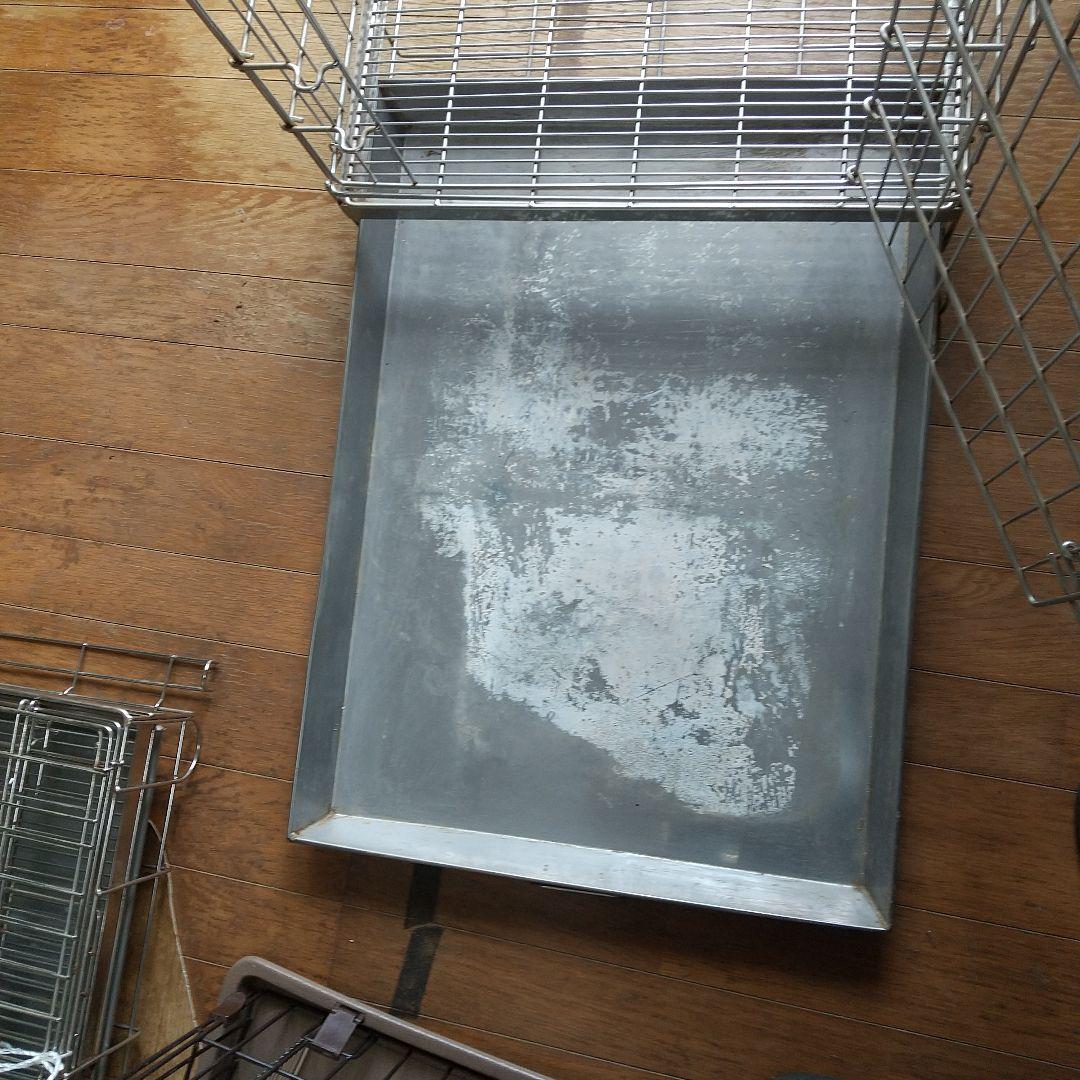 ハチコウステンレスケージLサイズ 引き出し式トレイ付き