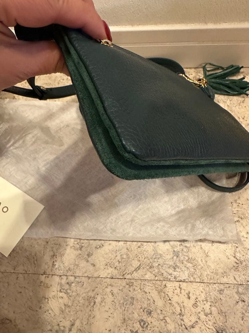 新品未使用　ATAO ボタニカルグリーン ショルダーバッグ