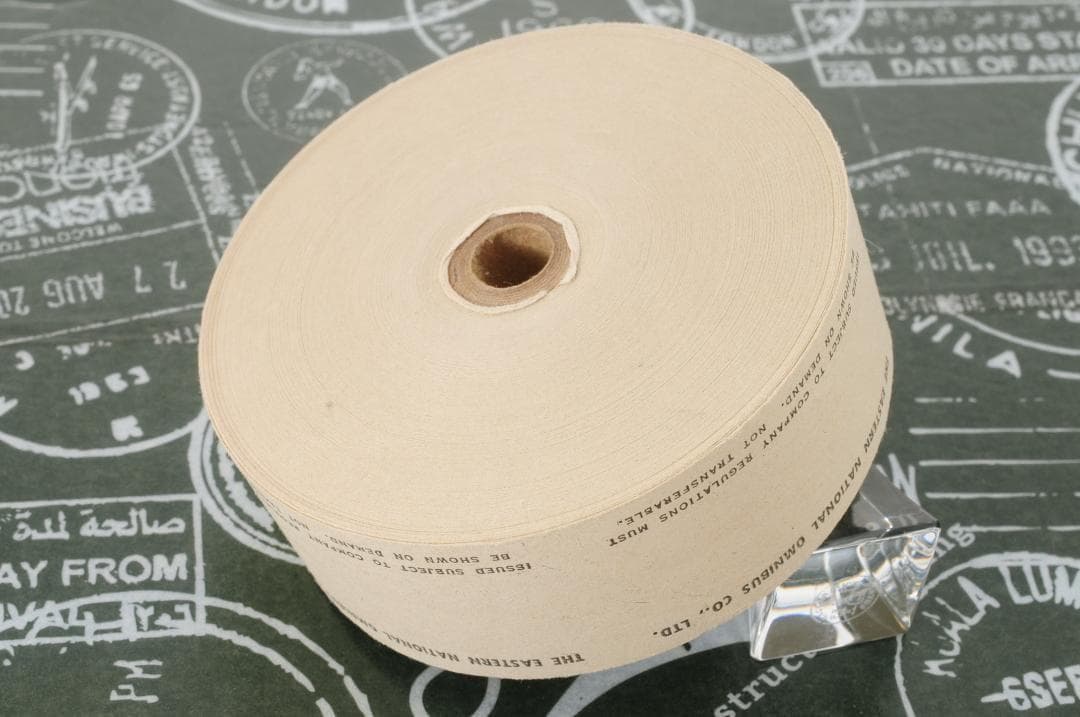 【裏フェチ】◆海外 イギリス ヴィンテージ バス ロールチケット EAST 黒◆