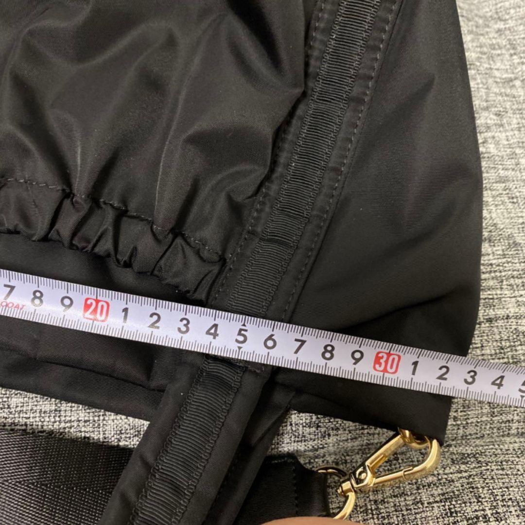 美品　トッカ　2way ショルダーバッグ　黒ナイロン