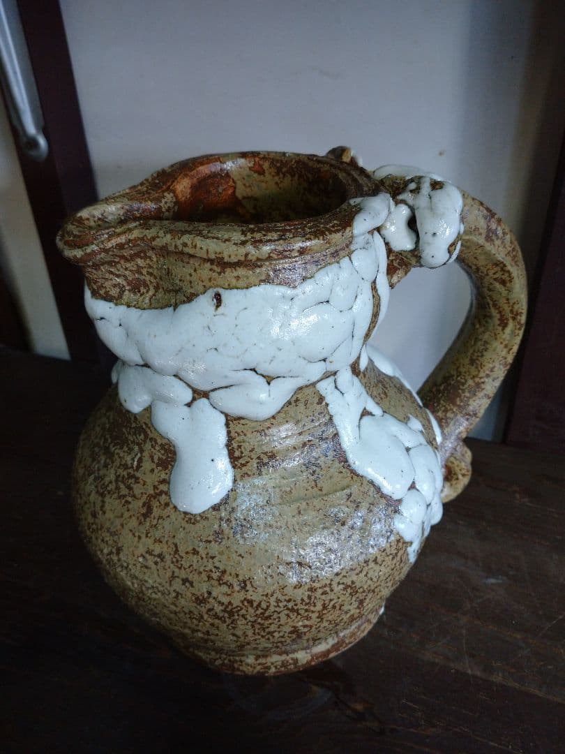 益子焼 花入れ.