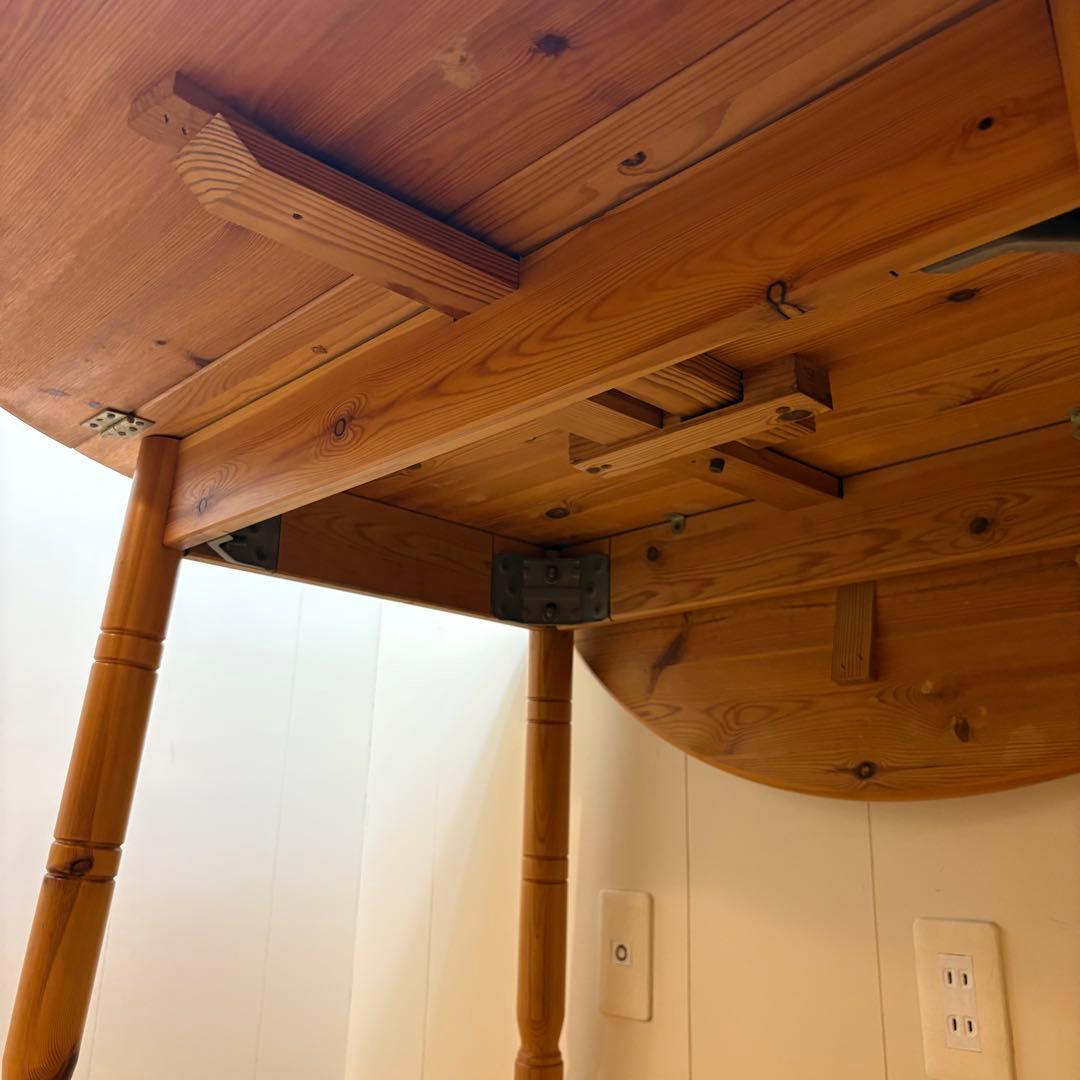 ヴィンテージ パイン無垢材　バタフライ　ダイニングテーブル