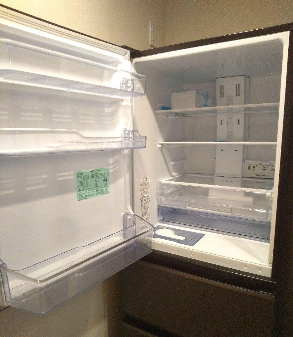 【美品】三菱冷蔵庫 MR-CX33JL-T 330L ダークブラウン