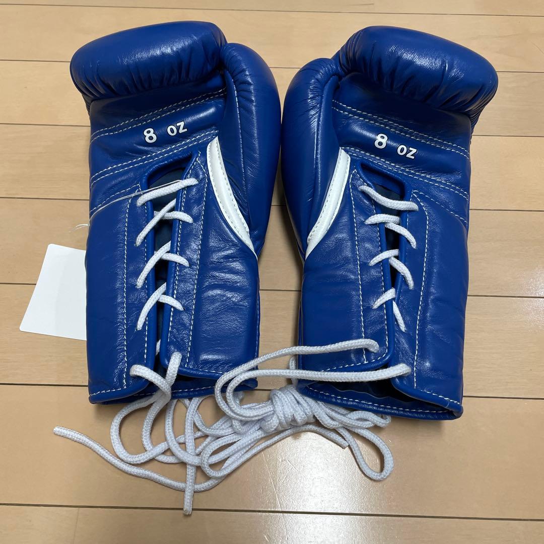 新品即日発送 ウイニング 8オンスグローブ ブルー 牛皮革製 MS-200