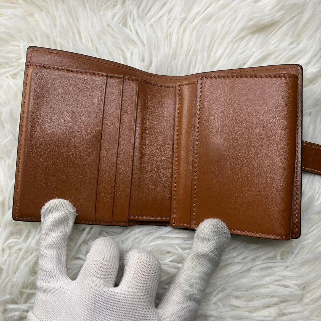 【美品✨人気】セリーヌ 折り財布 トリオンフキャンバス スモールストラップ