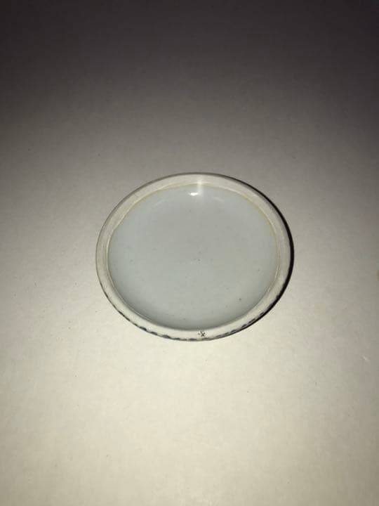 田村敬星 毛筆細字 四季彩色文 香合 K273 共箱 共布 栞付き 九谷焼