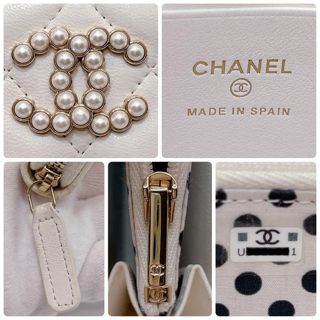 最安値 CHANEL シャネル マトラッセ COCOパール ジップパース