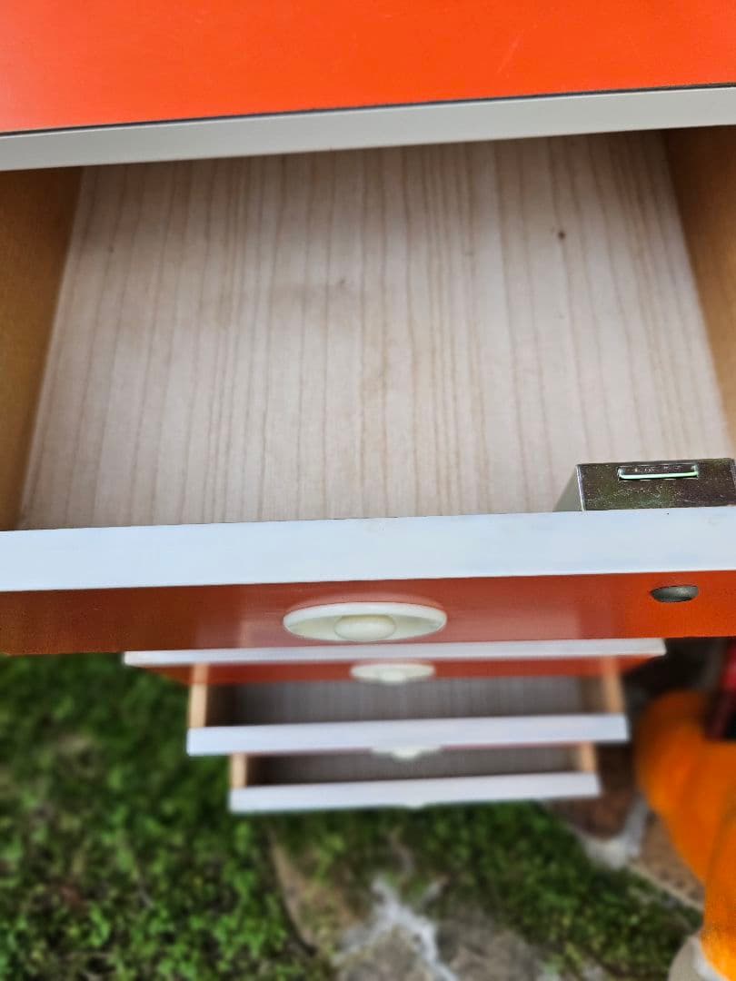 (最終お値下げです)美品　レトロポップ　チェスト　木引だし　収納　昭和レトロ