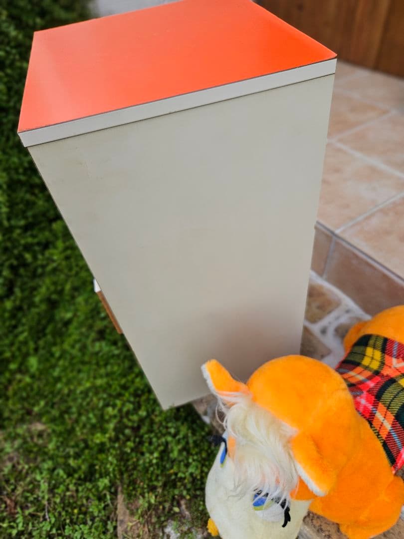 (最終お値下げです)美品　レトロポップ　チェスト　木引だし　収納　昭和レトロ