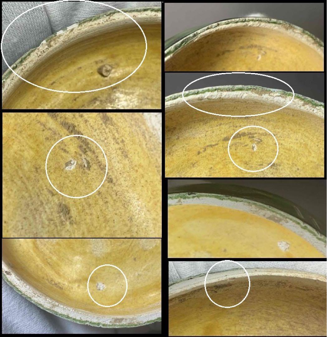 中国 三彩花図印合（香合）　f2220722