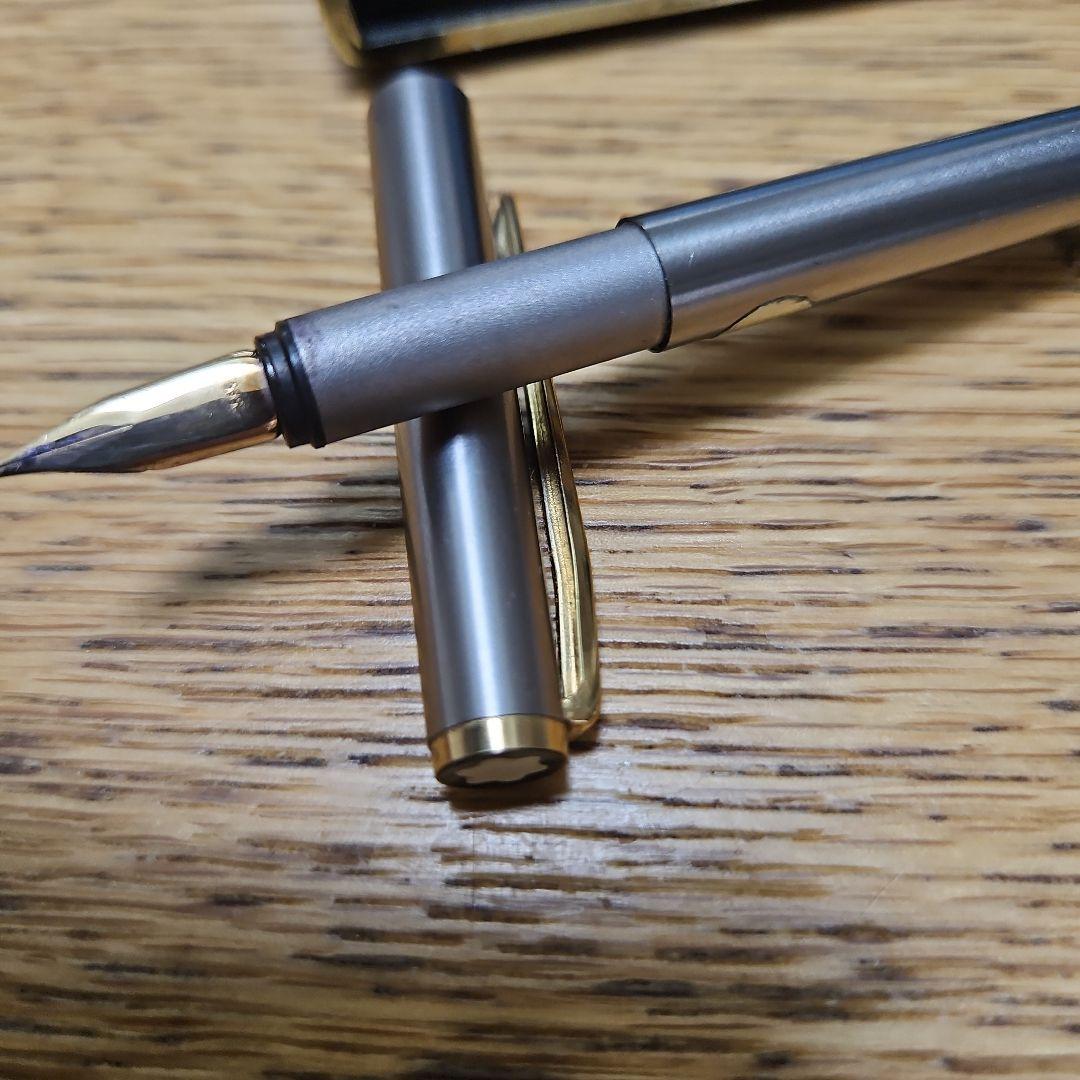 【廃盤 美品】モンブラン ノブレス シルバー ローズゴールド14金ペン