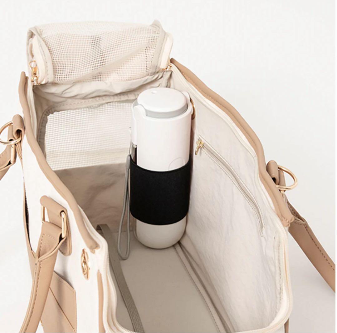 モンシェリ　パイピングペットトートバッグ　キャリーバッグ