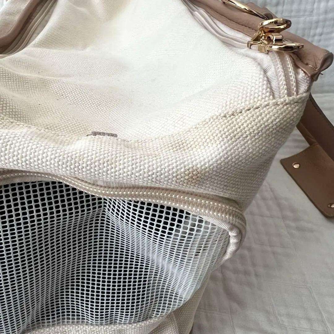 モンシェリ　パイピングペットトートバッグ　キャリーバッグ